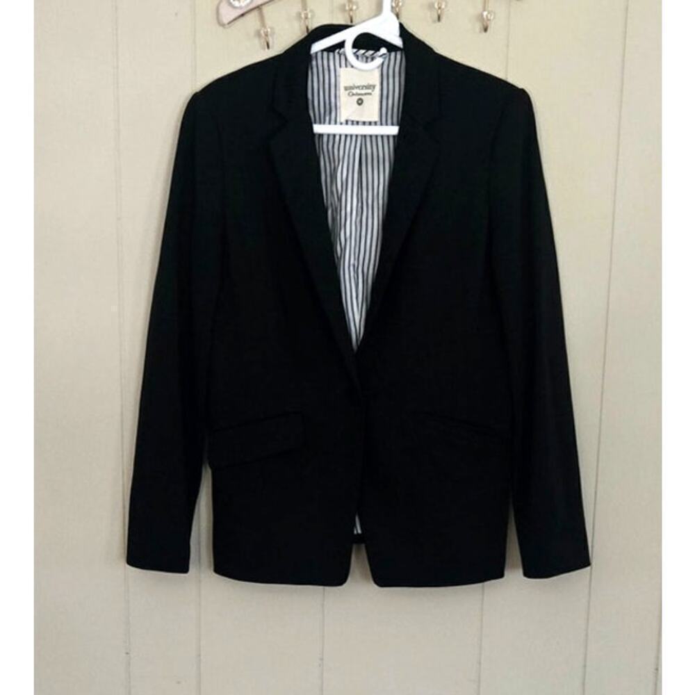 University Outerwear Black Blazer Size Medium Pre Loved - Picture 2 of 14